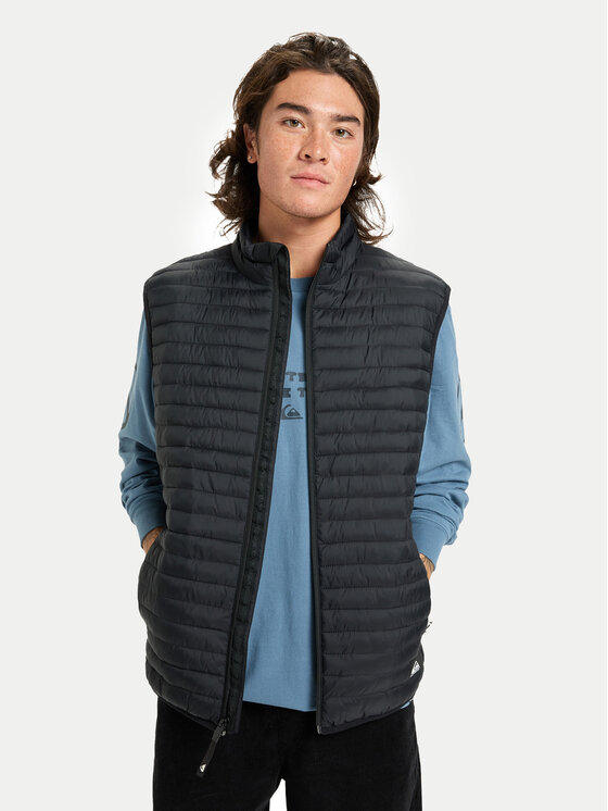 Quiksilver Športová vesta Scaly Sleeveless EQYJK04191 Čierna Regular Fit