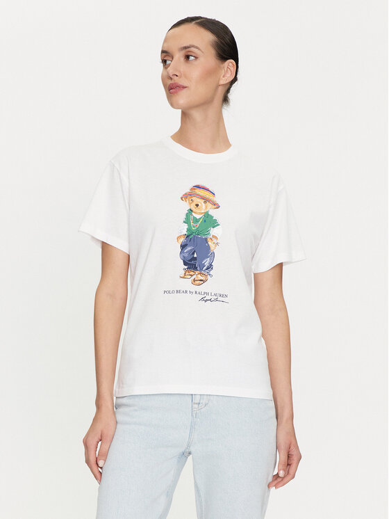 Polo Ralph Lauren Polo Ralph Lauren T-shirt 211935615001 Bianco Regular Fit