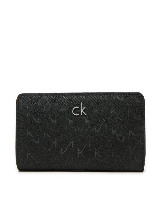 Calvin Klein Portafoglio piccolo da donna Ck Daily Medium Bifold_Mono K60K612824 Nero, taglia : 00