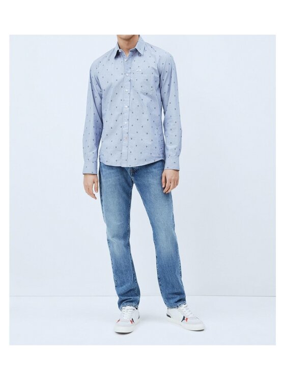 Pepe Jeans Pepe Jeans Košile PM307039 Modrá Regular Fit