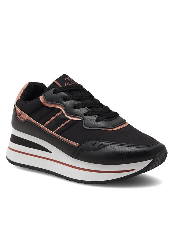 Kappa Kappa Sneakersy Logo Reely 351H2TW - A3L Černá