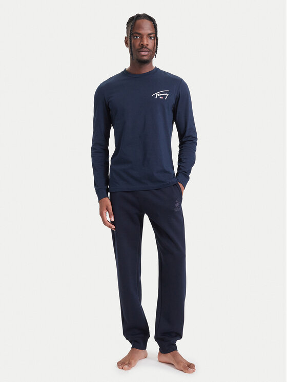 Tommy Jeans Tommy Jeans Longsleeve DM0DM23546 Granatowy Slim Fit