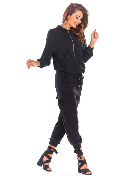 Awama Awama Bluza A294 Czarny Basic Fit