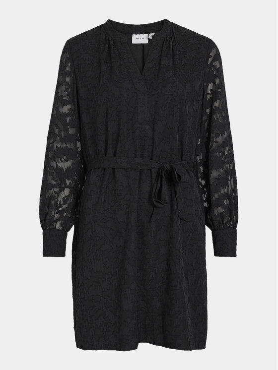 Vila Vila Coctailkleid Flema 14096983 Schwarz Regular Fit