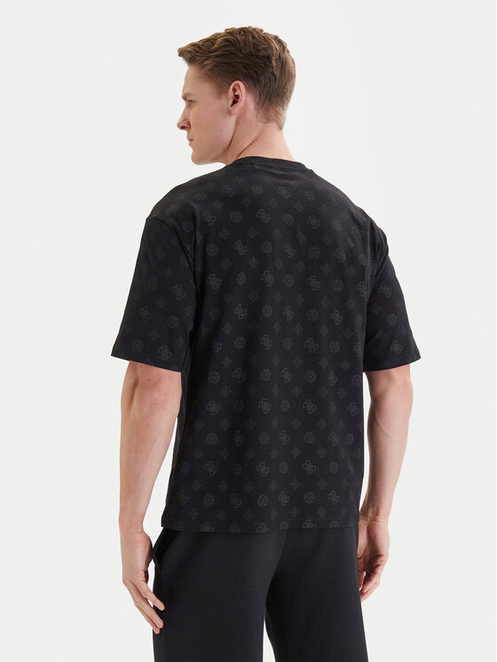 Guess Guess Tricou Z6GI07 K2852 Negru Relaxed Fit