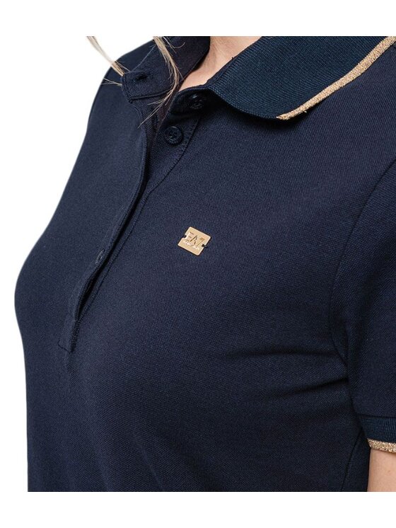 EA7 Emporio Armani EA7 Emporio Armani Sukienka codzienna regular Granatowy Regular Fit
