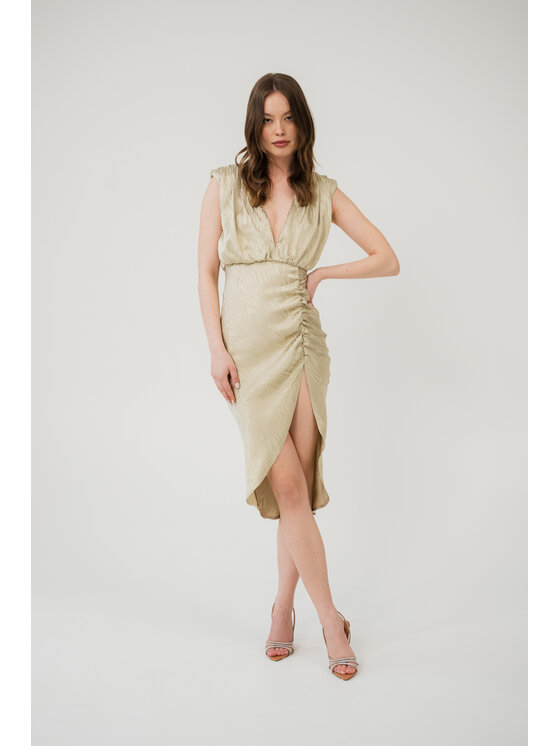 ROSE AVENUE ROSE AVENUE Sukienka koktajlowa NOBI Złoty Regular Fit