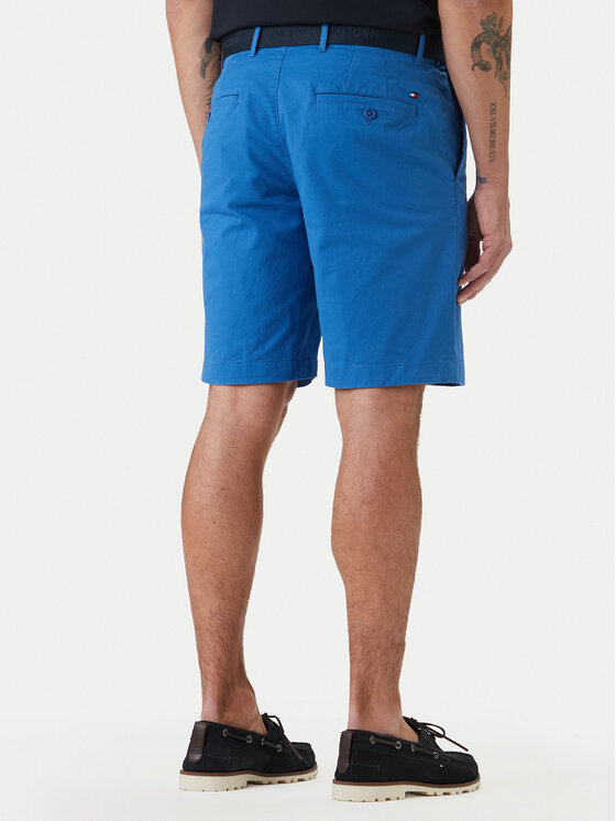 Tommy Hilfiger Tommy Hilfiger Pantaloncini di tessuto Denton MW0MW42349 Blu Slim Fit