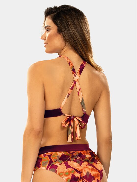 Feba Feba Góra od bikini FG161C Bordowy