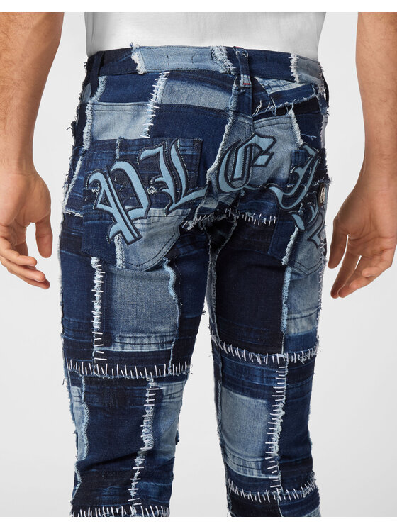 PHILIPP PLEIN PHILIPP PLEIN Jeansy 20697 Niebieski jasny Straight Leg