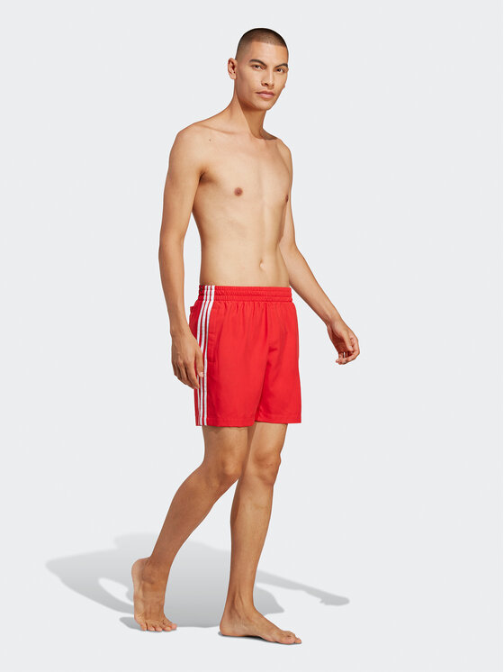 adidas adidas Szorty kąpielowe Originals Adicolor 3-Stripes Swim Shorts H44768 Czerwony Regular Fit