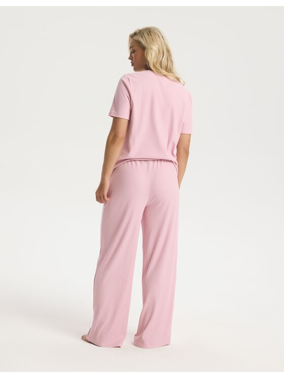 Esotiq Esotiq Piżama 44644 Różowy Regular Fit