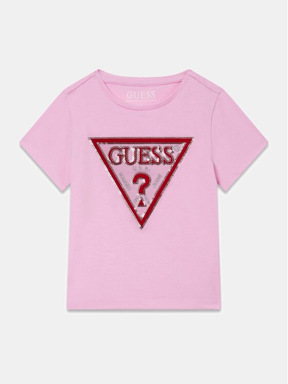 Guess Kids Guess Kids Tank top 180682 Różowy Classic Fit