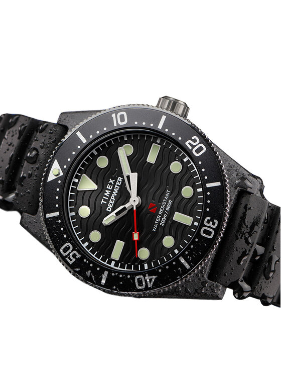 Timex Timex Ρολόι Deepwater Reef 200 XCF TW2Y02200 Μαύρο