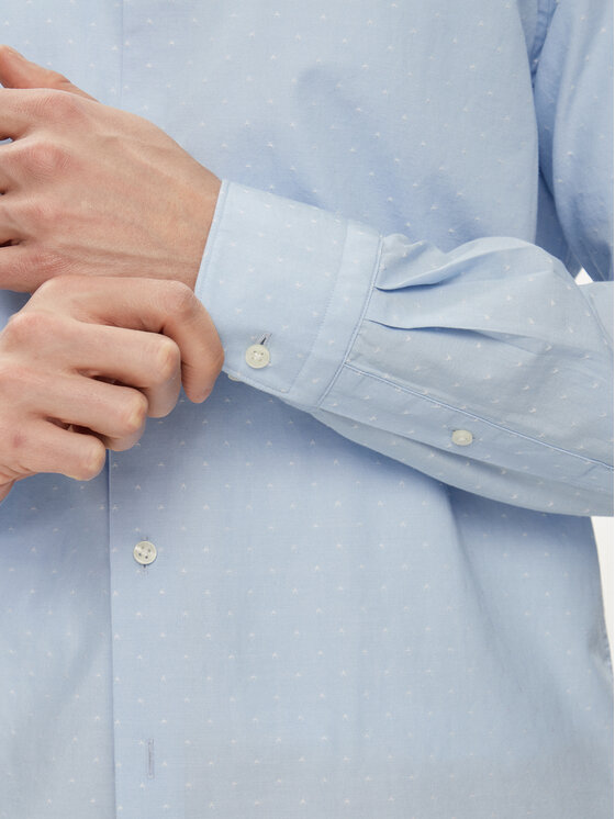 Tommy Hilfiger Tommy Hilfiger Camicia MW0MW34650 Celeste Slim Fit