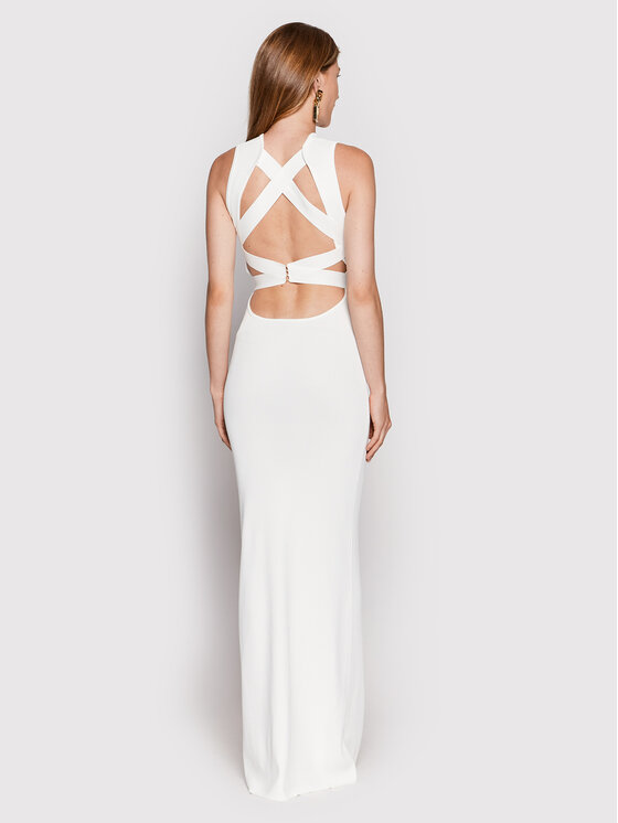 Elisabetta Franchi Elisabetta Franchi Õhtune kleit AM-98G-22E2-V420 Valge Slim Fit