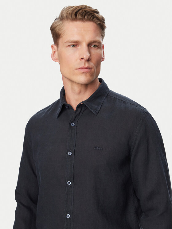 BOSS BOSS Krekls Relegant 50567579 Tumši zils Regular Fit