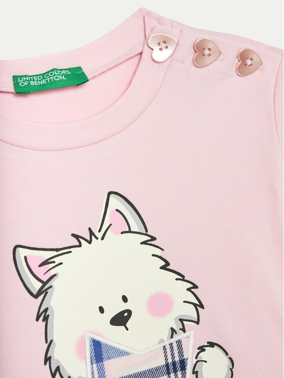 United Colors Of Benetton United Colors Of Benetton Bluse 3P4ZG10FV Rosa Regular Fit