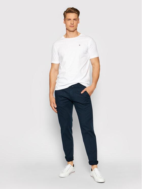 Marc O'Polo Marc O'Polo Čino bikses B21 0108 10064 Tumši zils Tapered Fit