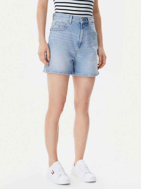 Tommy Jeans Tommy Jeans Pantaloni scurți de blugi DW0DW20091 Albastru Mom Fit