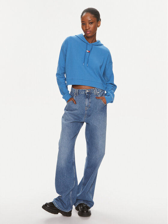 Tommy Jeans Tommy Jeans Majica dugih rukava Herritage UW0UW05153 Plava Regular Fit