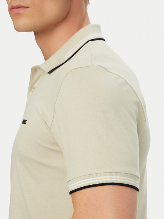 BOSS BOSS Tricou polo Paul 50506193 Bej deschis Slim Fit