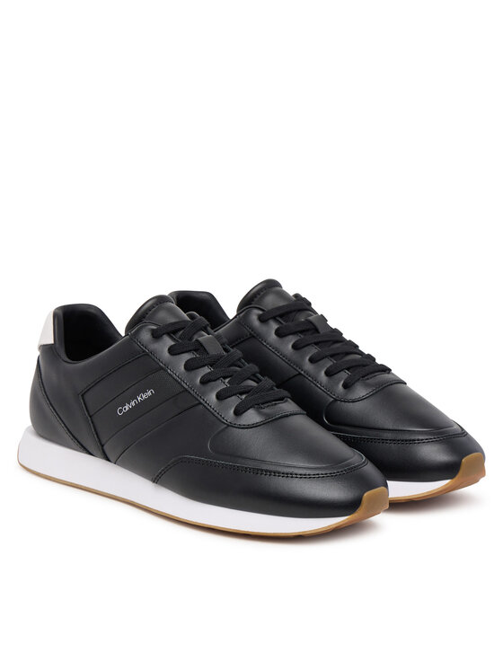 Calvin Klein Calvin Klein Sneakers Retro Runner Lth Tape YM0YM01381 Negru