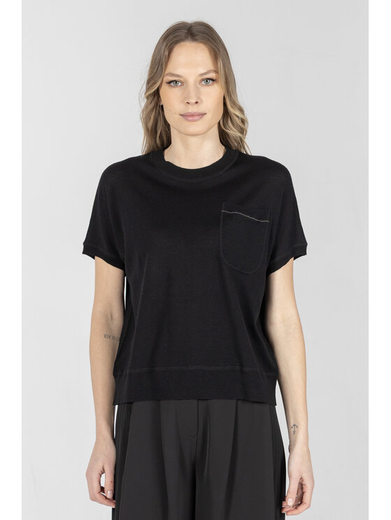 Deni Cler Milano Deni Cler Milano T-Shirt T-DC-T004-F2-90-90-1 Czarny Regular Fit