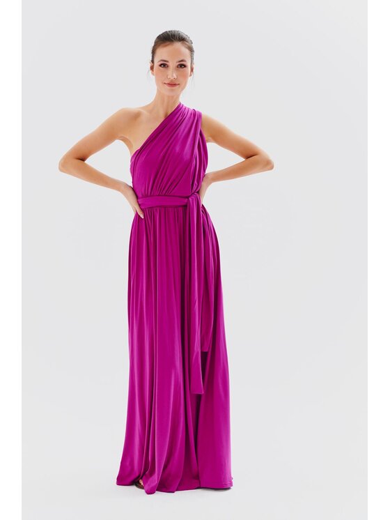NAOKO Každodenné šaty Magenta Love Ružová Regular Fit