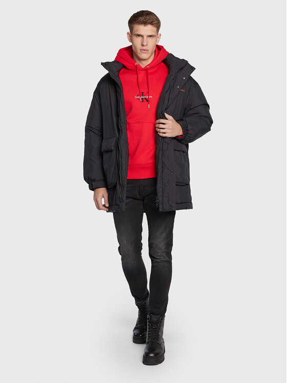 Calvin Klein Jeans Calvin Klein Jeans Μπουφάν χειμωνιάτικο J30J321907 Μαύρο Relaxed Fit