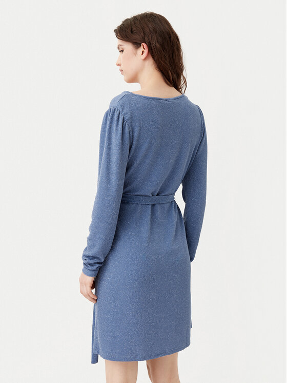 Vila Vila Трикотажна сукня Eleina 14100741 Блакитний Regular Fit
