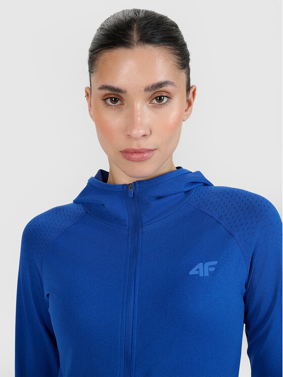 4F 4F Bluza techniczna BLAST Niebieski Slim Fit