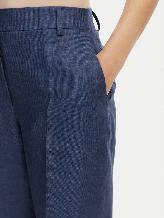 Weekend Max Mara Weekend Max Mara Текстилни панталони Malizia 2615131112 Тъмносин Regular Fit