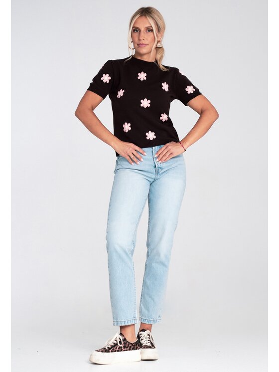 FIGL FIGL Svetr M1235 Hnědá Regular Fit