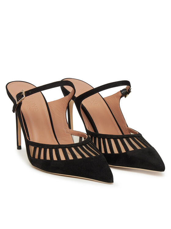MALONE SOULIERS MALONE SOULIERS Klapki Bardot 90-2 Czarny