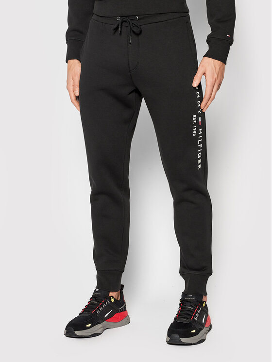 Tommy Hilfiger Tommy Hilfiger Treniņtērps Logo MW0MW24845 Melns Regular Fit