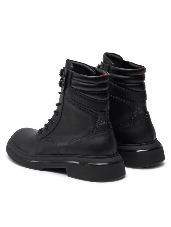 HUGO Hugo Schnürschuhe Rikky Halb Nael 50536704 Schwarz