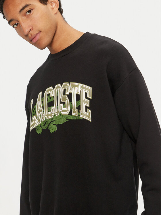 Lacoste Lacoste Džemperis ar kapuci SH2850 Melns Loose Fit