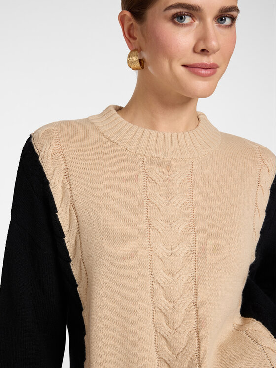 Elena Mirò Elena Mirò Sweter M062Z000824N0A2 Czarny Regular Fit