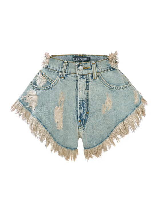 MissDenim Damskie MissDenim Szorty jeansowe, rozmiar L Beżowe, Skorts