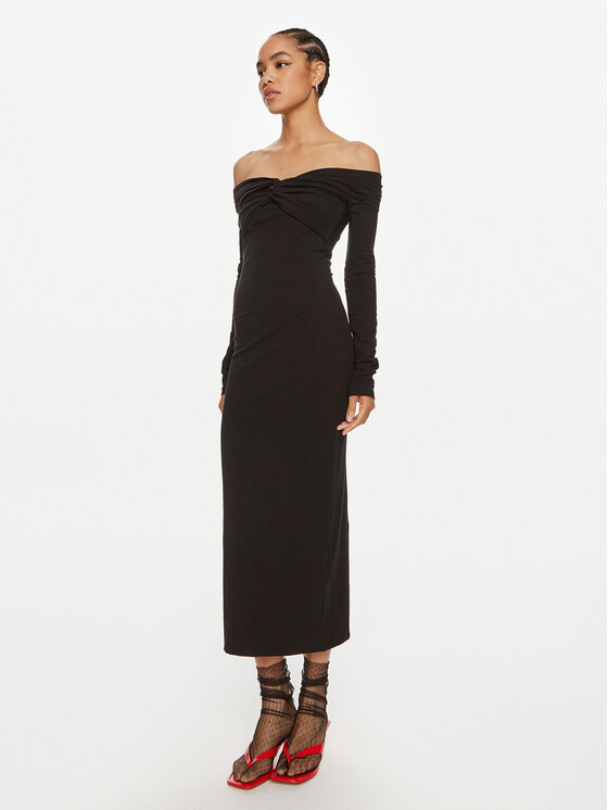 ROTATE Rochie cocktail Pippi 113026100 Negru Slim Fit