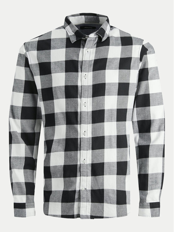 Jack&Jones Junior Jack&Jones Junior Koszula Gingham 12183050 Szary Regular Fit