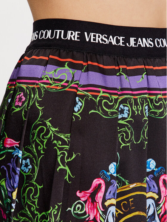 Versace Jeans Couture Versace Jeans Couture Spódnica plisowana 74HAE813 Czarny Regular Fit