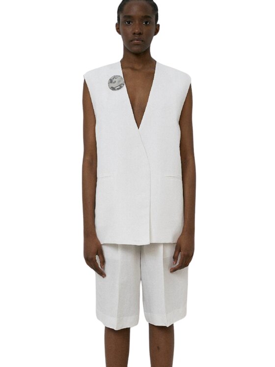 MeiMeiJ MeiMeiJ Camicia m5ei04-bianco Bianco Regular Fit
