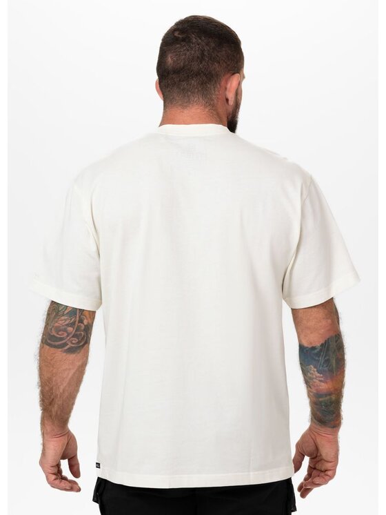 PITBULL PITBULL T-Shirt SKULL LOGO Biały Regular Fit