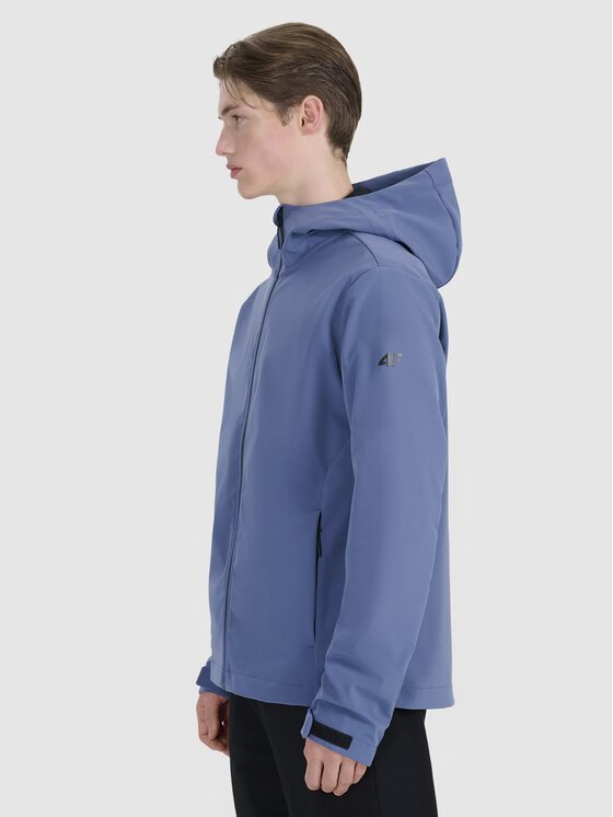 4F 4F Kurtka softshell 4FWSS25TSOFM324-32S Niebieski Regular Fit