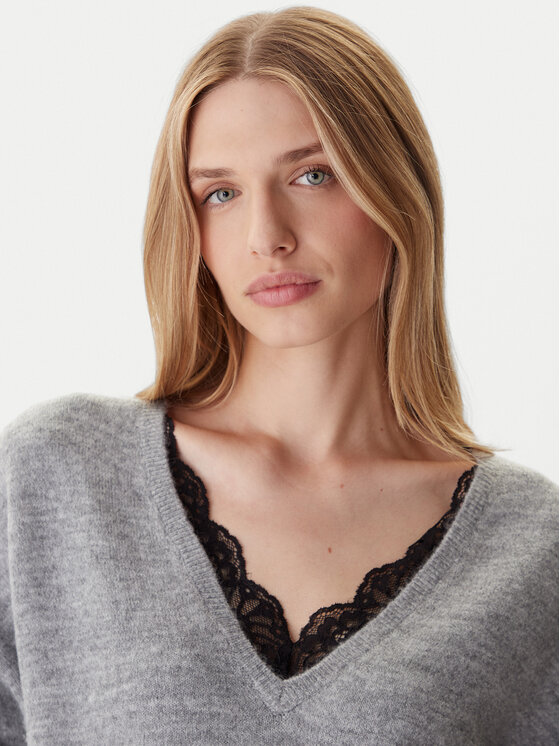 ONLY ONLY Pullover Manifesta 15329229 Grau Regular Fit