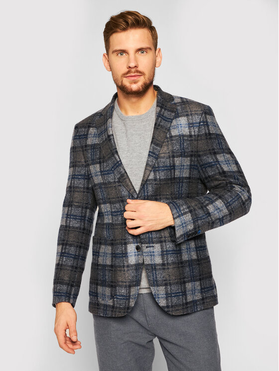 Bugatti Bugatti Sakko 698228 69239 Grau Regular Fit