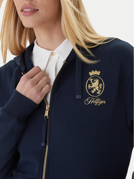Tommy Hilfiger Tommy Hilfiger Mikina WW0WW46126 Tmavomodrá Regular Fit