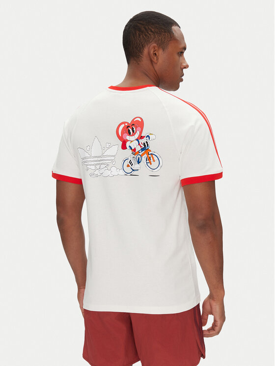 adidas adidas T-Shirt JD0716 Bílá Slim Fit